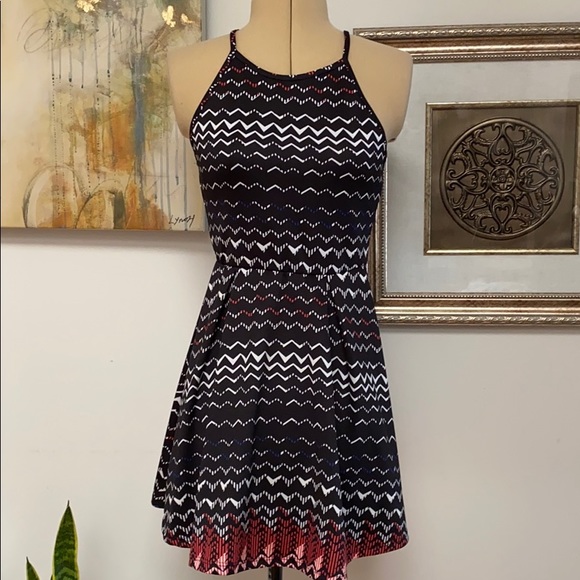 Sleeveless, high neck, midi dress, small - Picture 1 of 6